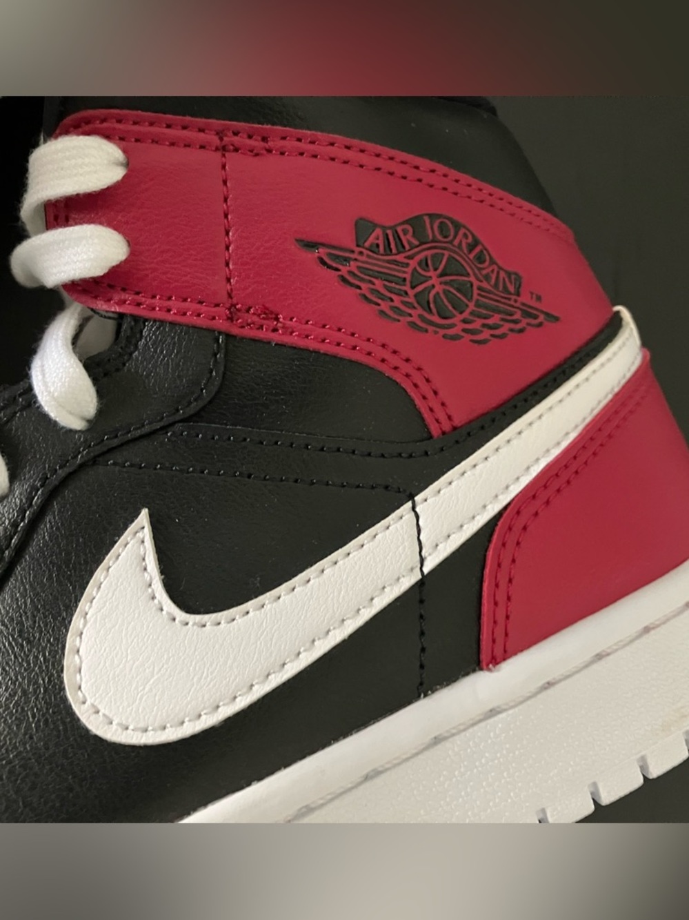 Nike Air Jordan 1 One Noble Red NEW Shoes Sneakers Jordans Dunks - Picture 5 of 8
